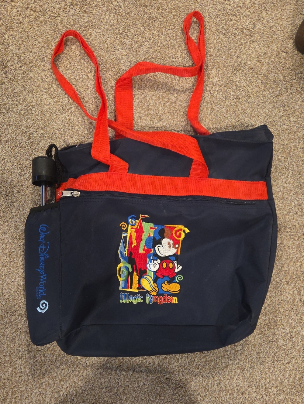 Disney Navy and Red Mickey Magic Kingdom Tote